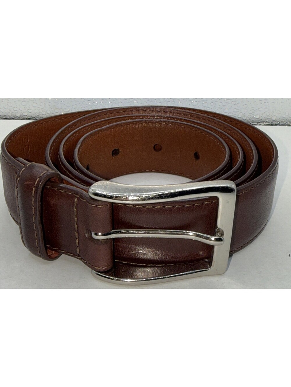 Alden MB0115 Men’s Brown Leather Belt Size 46” Long Made in USA